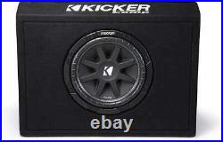 Kicker 43TC104 Single 10-Inch Comp 4 Ohm 150W Loaded Subwoofer Sub Enclosure Box
