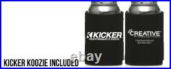 Kicker 45KMF104 10 Inch LED Marine Subwoofer in Silver 4 Ohm each FreeAir
