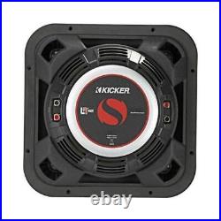 Kicker 46L7T124 Solo-Baric Shallow-Mount Dual 12 Inch 4-Ohm Component Subwoofer