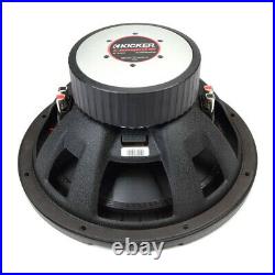 Kicker 48CWR122 CompR Series 12 Inch Car Subwoofer with Dual 2 Ohm Voice Coils