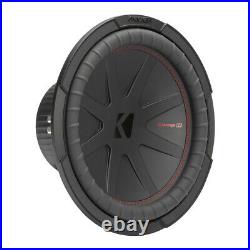 Kicker 48CWR122 CompR Series 12 Inch Car Subwoofer with Dual 2 Ohm Voice Coils