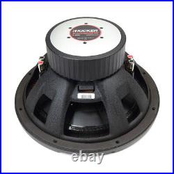 Kicker 48CWR124 CompR Series 12 Inch Car Subwoofer with Dual 4 Ohm Voice Coils