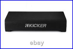 Kicker 48TRTP102 10 Thin Down Firing Subwoofer and Enclosure, 2-Ohm