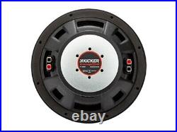 Kicker 48cwr104 Compr 10-inch (25cm) Subwoofer, Dual Voice Coil, 4-ohm, 400w