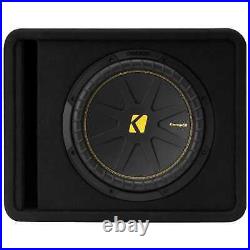 Kicker 50VCWC124 CompC 12-inch Subwoofer in Vented Enclosure, 4-Ohm