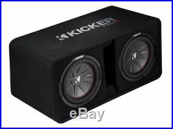 Kicker CompR10 Dual 10 Inch 25cm Subwoofers in Vented Enclosure 2 Ohm 800W