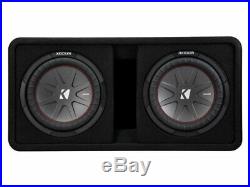 Kicker CompR10 Dual 10-inch (25cm) Subwoofers in Vented Enclosure, 2-Ohm, 800W
