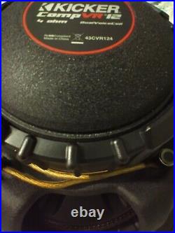 Kicker CompVR 12 Inch Subwoofer Dual Voice coil 4 Ohm 43CVR124 (used)