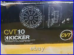 Kicker CompVT 07CVT104 10-Inch 250mm 800 Watt 4-Ohm SVC Subwoofer