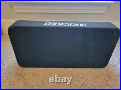 Kicker Comp RT 10 Inch 43TCWRT102 Thin Profile Loaded Subwoofer Enclosure 2 Ohm