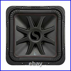 Kicker L7R 10 Inch 1000W Max Power 2 Ohm DVC Square Car Audio Subwoofer (3 Pack)