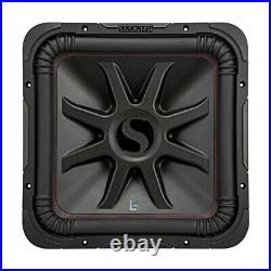 Kicker L7R 10 Inch 1000W Max Power 2 Ohm DVC Square Car Audio Subwoofer (4 Pack)