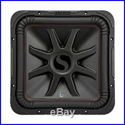 Kicker L7R 15 Inch 1800W Max Power 4 Ohm DVC Square Car Audio Subwoofer (2 Pack)