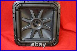 Kicker SoloBaric L7S 12 inch 2 oHm Square Subwoofer, FOR PARTS OR REPAIR #FP1