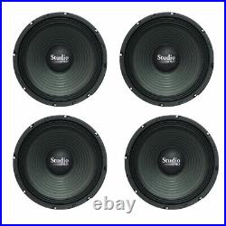 Lot of (4) Pyramid WH10 10-Inch 300 Watt High Power Paper Cone 8 Ohm Subwoofer