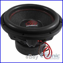 MASSIVE AUDIO SUMMOXL 124 6000W 12 inch Dual 4 Ohm Car Subwoofer Subs Package