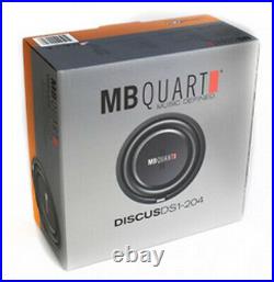 MB Quart DS1-204 400 Watt 8 Inch Shallow DVC 4 Ohm Car Subwoofer Speaker Pair