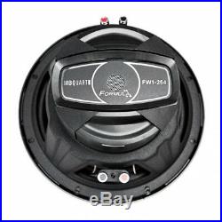 MB Quart FW-1254 Formula 10 Inch 600 Watt DVC 4 Ohm Car Audio Subwoofer (2 Pack)