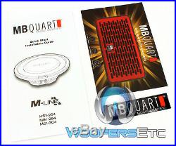 MB Quart Ms1-304 12 Sub 600w Dual 4-ohm Car Shallow Subwoofer Bass Speaker New