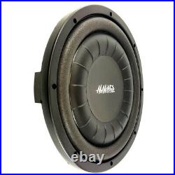 MMATS AS12 12 Inch Shallow Mount Subwoofer 800W Max 400W RMS Dual 4Ohm Coil NEW