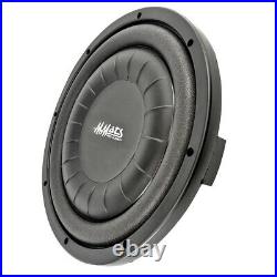 MMATS AS12 12 Inch Shallow Mount Subwoofer 800W Max 400W RMS Dual 4Ohm Coil NEW