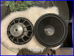 MMats 2 Matrxx Audio WX4 15 inch Subwoofer Dual 4-Ohm Voice Coils 3000 Watts