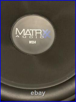 MMats 2 Matrxx Audio WX4 15 inch Subwoofer Dual 4-Ohm Voice Coils 3000 Watts