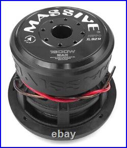 Massive Audio HIPPO XL 82R XL-R Series 1800 Watt 8 Dual 2 Ohm Audio Subwoofer