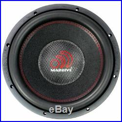 Massive Audio Pro Car Audio Sound SummoXL124 12 Inch Dual 4 Ohm 3000W Subwoofer