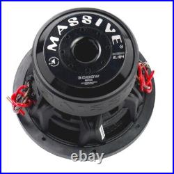 Massive Audio SUMMOXL104 10 Inch 3000W DVC 4 Ohm Car Subwoofer SUMMOXL 10