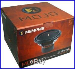 Memphis Audio Subwoofer 15-inch 4400w Peak Dual 4ohm Voice Coil Car Subwoofer