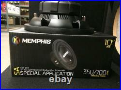 Memphis Car Audio 15-csa10d4 10' Inch 4 Ohm DVC Dual Voice Coil 700watts Compact