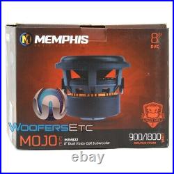 Memphis Mjm844 Mojo 8 Sub 900w Rms Dual 4-ohm Subwoofer Bass Car Speaker New