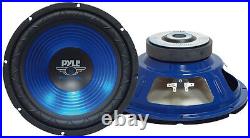 NEW (2) 12 Subwoofer Bass. Replacement. Speakers. 4 ohm SVC Voice Coil PAIR. 12in