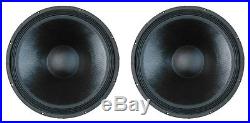 NEW (2) 18 SubWoofer Speakers. PA. 8 ohm. Bass cabinet PAIR Woofer replacement. DJ