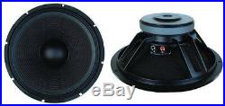 NEW (2) 18 Subwoofer Bass Cabinet Replacement Speakers. 8 ohm. 18inch Subs. PAIR