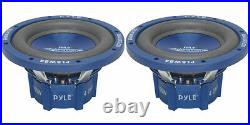 NEW(2) 8 DVC SubWoofer Speakers. Bass sub woofer PAIR. Dual 4ohm voice coil. 8inch