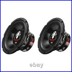 NEW (2) 8 DVC Subwoofer Bass Speakers. Dual 4 Ohm Voice Coil. Car Audio. Subs. Pair