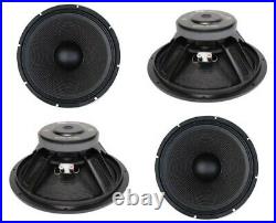 NEW (4) 15 Woofer Speakers. Guitar. PA. 8ohm. DJ. Subwoofer. Bass Guitar Cabinet. 15in