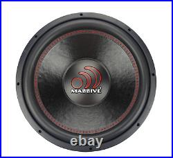 NEW Massive Audio GTX154 15 inch 700 Watts RMS Dual 4 Ohm Car Subwoofer 1400W