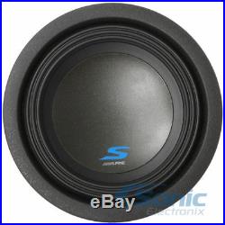 New! Alpine S-W8D4 900 Watts 8 Inches S Series Dual 4 Ohm Car Audio Subwoofers