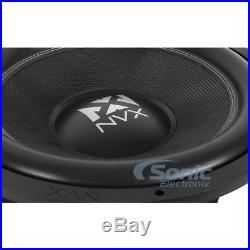 New! NVX VCW154 2000 Watts 15 Inches VC-Series Dual 4-ohm Car Audio Subwoofer