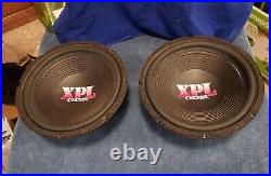 Pair 10 inch 2ohm dual coil XPL kicker subwoofer speakers used working. Usa