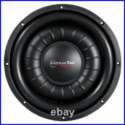 (Pair) American Bass HAWK1044SL 10 Inch 1500W Dual 4 Ohm Shallow Slim 10 Subs