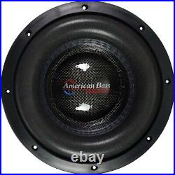 (Pair) American Bass HD-8D2-V2 8 Inch 800W Dual 2 Ohm Car Audio Subwoofer (2)