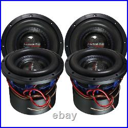 (Pair) American Bass HD-8D2-V2 8 Inch 800W Dual 2 Ohm Subwoofer HD 8 Subs