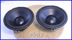 Pair Peerless 10 inch subwoofer driver speakers 8 ohm