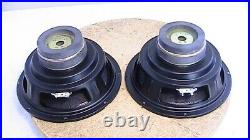Pair Peerless 10 inch subwoofer driver speakers 8 ohm