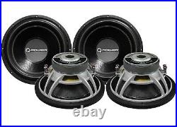 (Pair) QPower Deluxe QPF15D 15 Inch 2200W Dual 4 Ohm Subwoofers 15 D4 Subs