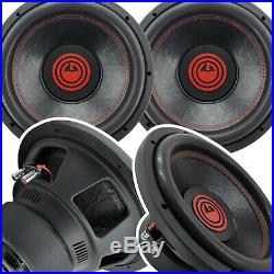 Pair of Gravity 12 Inch 4000 Watt Car Subwoofer with 4 Ohm DVC Power (2 Sub)
